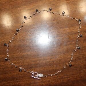 Carolee pearl silver necklace